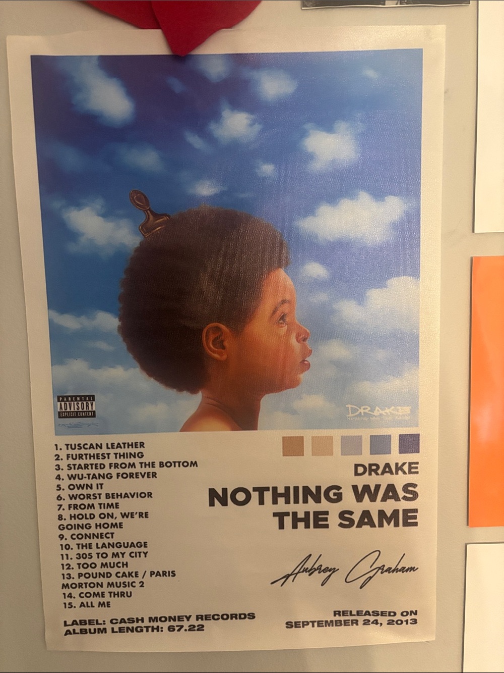 Drake Nothing Was The Same Album Art Poster